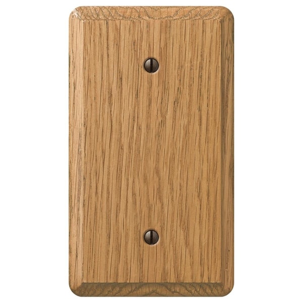 Livewire Contemporary Unfinished 1 Gang Square Wood Blank Wall Plate, Brown LI2739041 - main